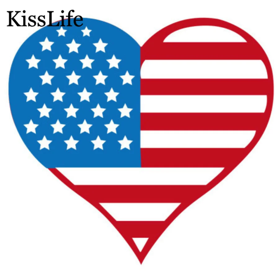 Новинка 2019 г. металлические штампы с сердцем и американским флагом для