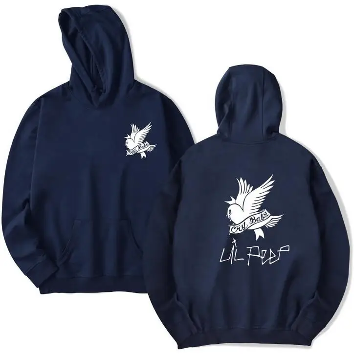 DARK BLUE4 Lil Peep/толстовки с капюшоном Love lil. peep, мужские толстовки с капюшоном, пуловер, свитера для мужчин и женщин, sudaderas cry, Детская толстовка с капюшоном, Пальто xxs - Цвет: DARK BLUE4
