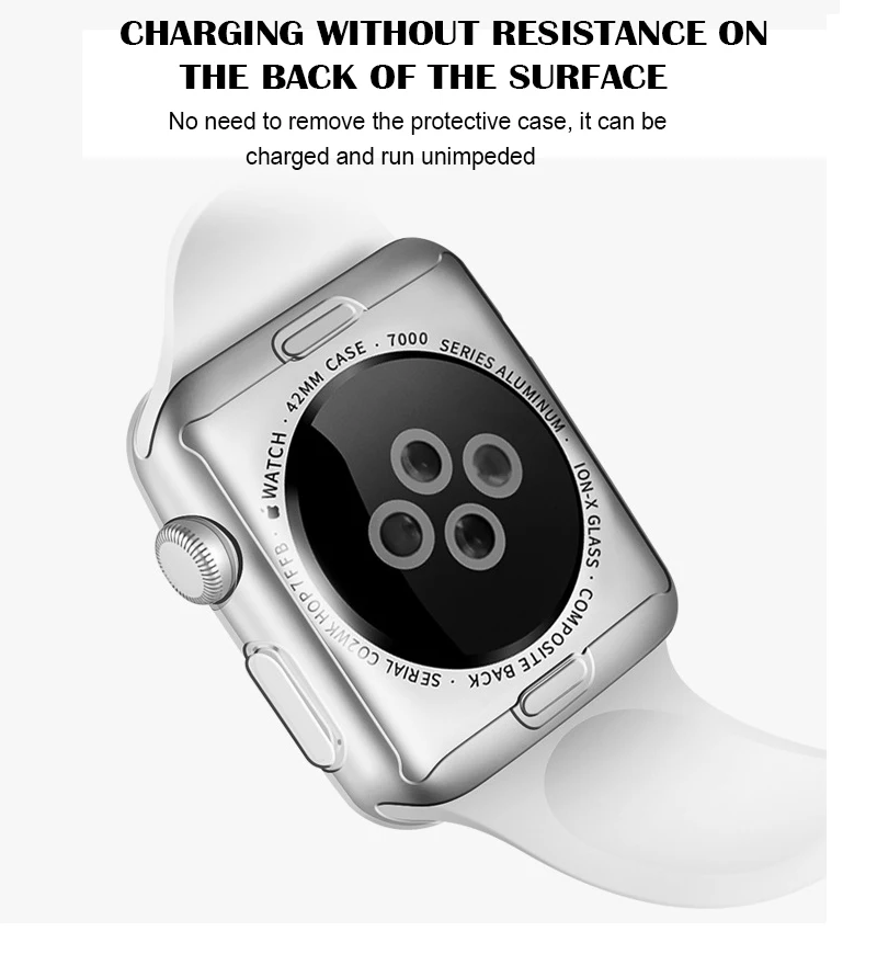 Протектор экрана для Apple Watch Series 4 44 мм 40 мм 360 Тонкий чехол для часов для Apple Watch 3 42 мм 38 мм чехол
