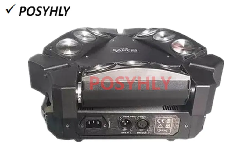 4 шт./9X10W светодиодные фонари-пауки + кейс для полета RGBW 4IN1 движущиеся фары dmx512