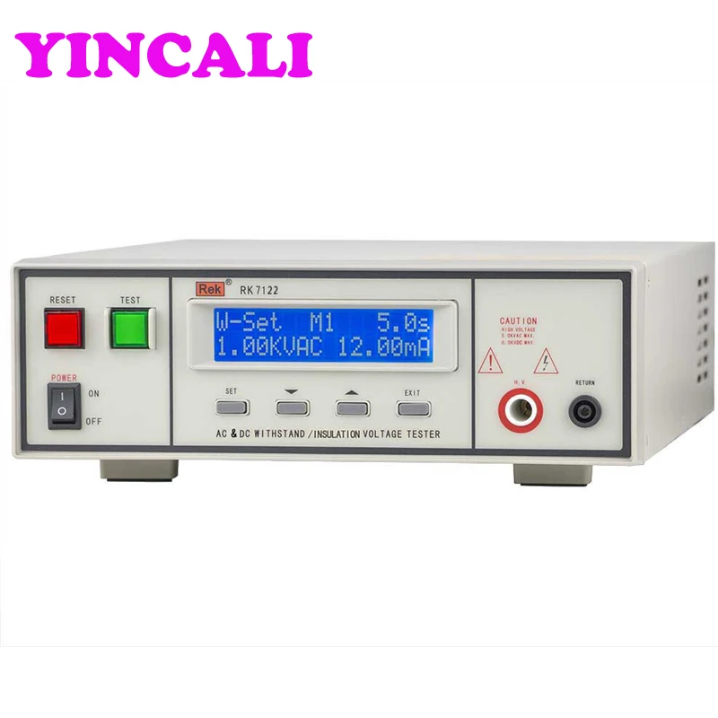 

Programmable Insulation Withstand Tester RK7122 Programmable AC DC Voltage Insulation Tester Measuring Range AC 0-5KV, DC 0-6KV