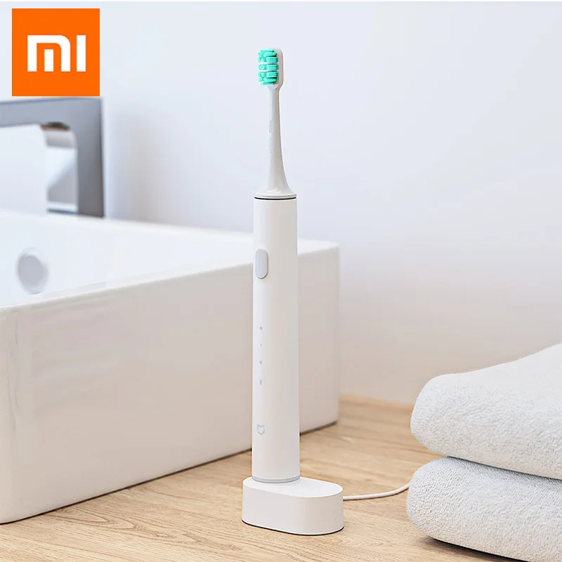 Mijia Электрическая зубная щетка Soocare X3 Soocas Водонепроницаемая беспроводная зубная щетка обновленная звуковая Bluetooth зарядка приложение XJ - Цвет: Mijia