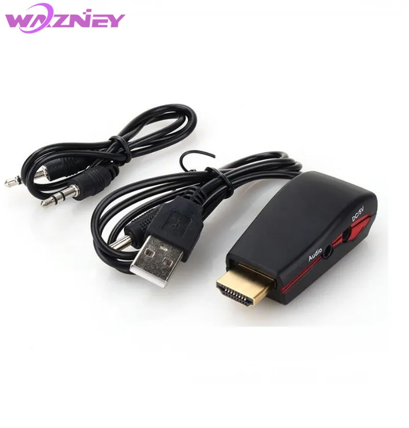 100 шт. адаптер HDMI VGA штекер гнездо разъем преобразователь для XBOX 360 PS2 ноутбука HDTV DVD