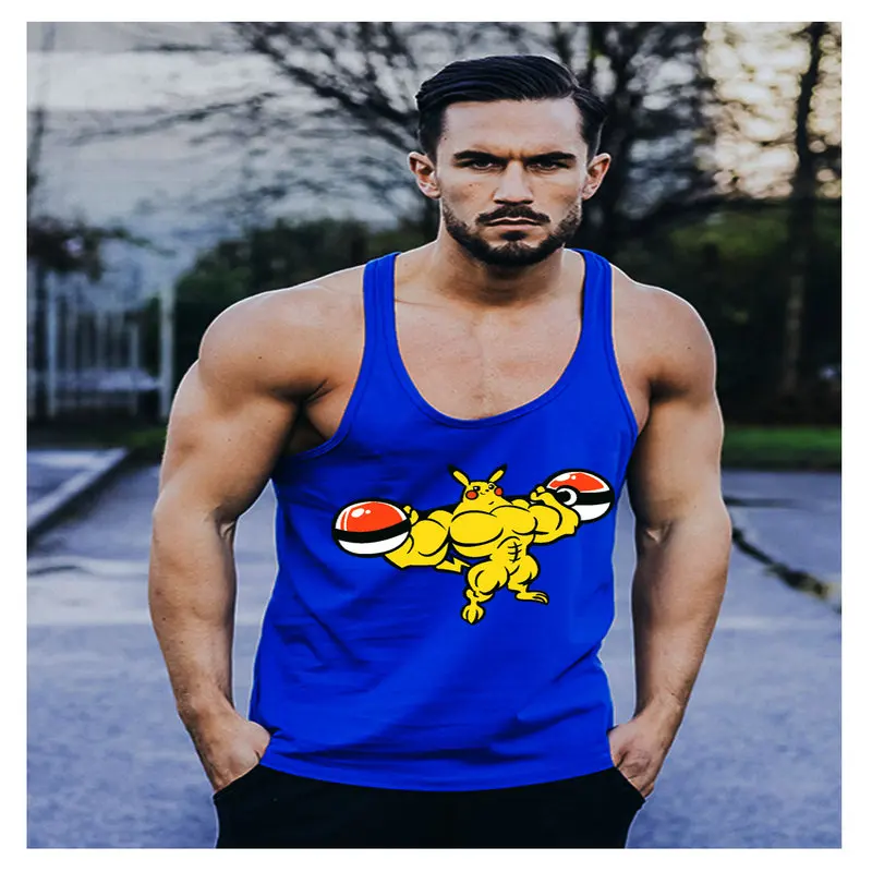 Nouveau mode coton chemises tank top Plus gymase sans manches hommes Мужская Фитнес сорочка майка для