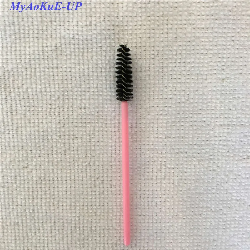 15 pink black Горячая Распродажа, модные одноразовые палочки для туши, 30 цветов, аппликационные ресницы, кисти для макияжа, 200 шт - Handle Color: 15 pink black