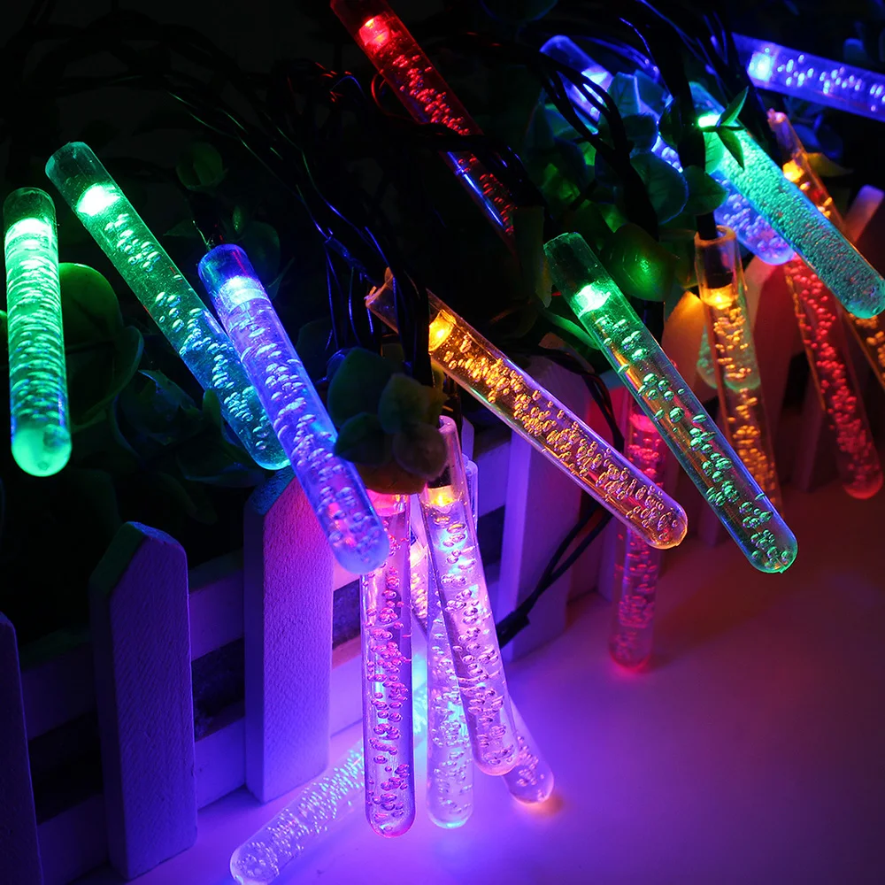 Светодиодные вечерние свадебные украшения на солнечных батареях метеоритные