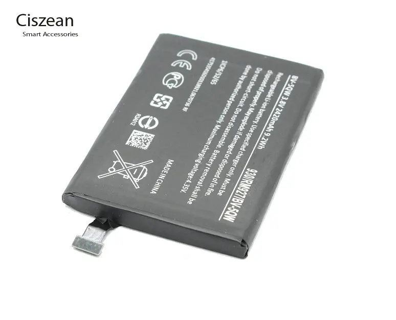 Ciszean 3 шт./лот 2420 мАч 9.2Wh BV 5QW BV5QW запасная батарея для Nokia Lumia 930 мартини Tesla 929 RM927 +