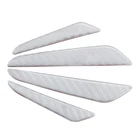 4 шт., защитные полосы из углеродного волокна для автомобильных дверей