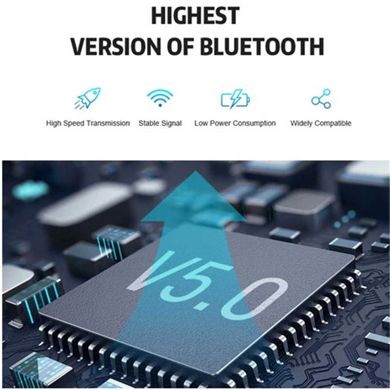 Высокое качество Bluetooth V5.0 наушники беспроводные стерео Спортивные Беспроводные