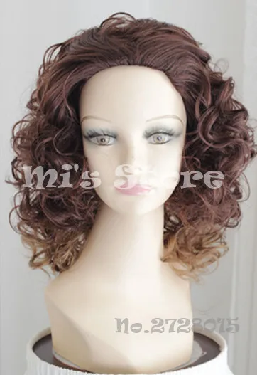 Средних вьющихся щедрые каштановые волосы/Сексуальные женщины волосы в США и