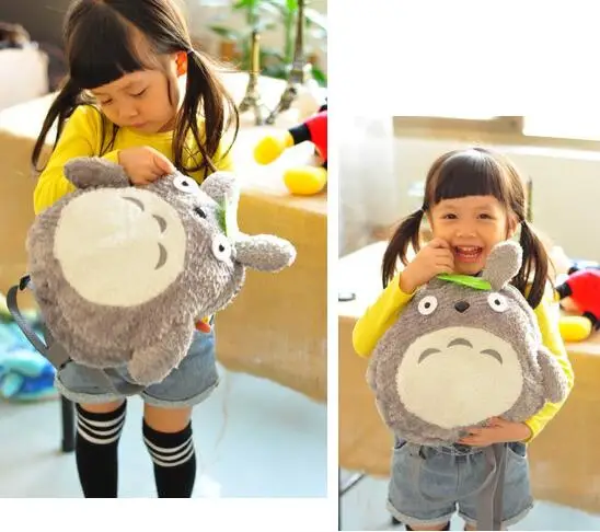 Милые рюкзаки с зелеными листьями для девочек школьные ранцы My Totoro книг мягкие
