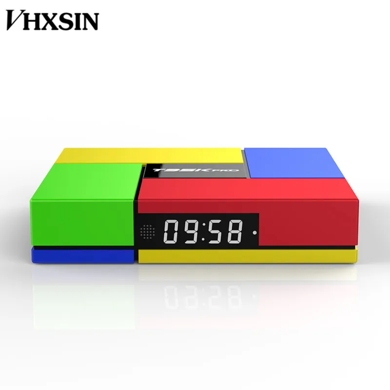 Vhxsin T95K PRO Amlogic S912 Andorid 7,1 ТВ контейнер под элемент питания 2 ГБ/3 Гб оперативной памяти, 16 Гб встроенной памяти, 32 ГБ двухъядерный процессор Wi-Fi BT4.0 4 K
