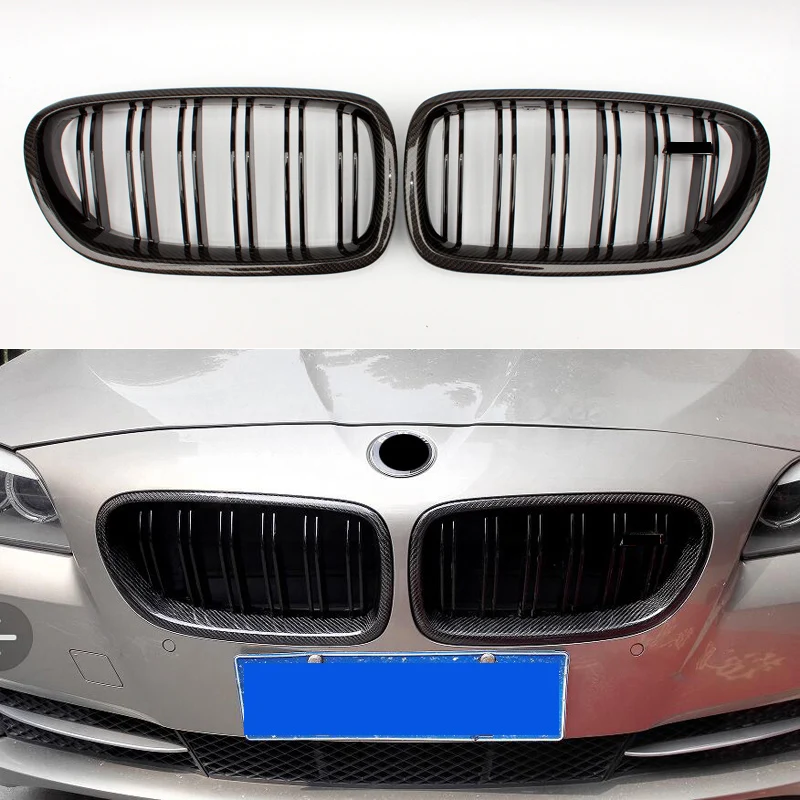 Горячая Распродажа 2 слота углеродное волокно гоночная решетка для BMW 5 серии F10 F11