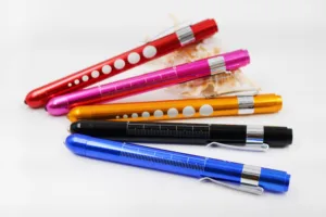 Super Pen light Mini Medical surgical nurse physician pocket reusable pen Emergency Light Pen Torch use AAA Flashlight pens
