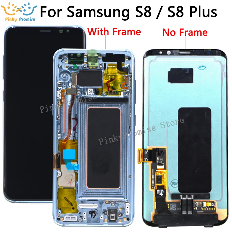 ЖК дисплей с рамкой для Samsung S8 сменный SAMSUNG Galaxy Plus G955 G950 G950F сенсорным экраном и