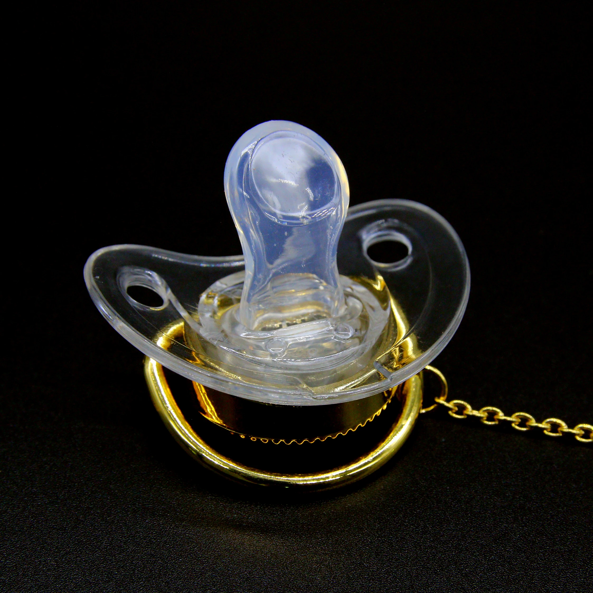 Роскошная синяя корона Baby Bling Соска и соска-клипса Baby Registry Gift Пустышка Блеск унисекс Подарок для душа ребенка