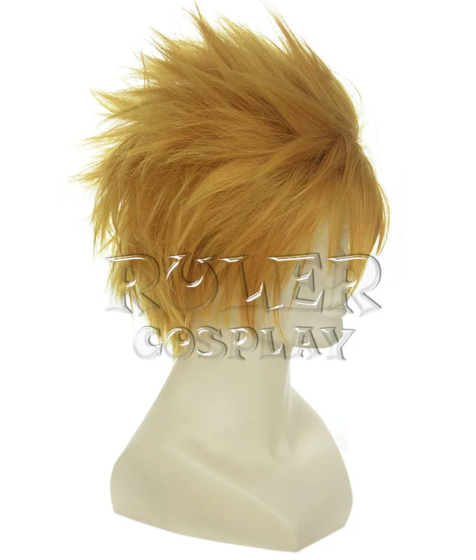 Kingdom Hearts Ventus Roxas короткие золотисто-желтые парики для Хэллоуина+ парик