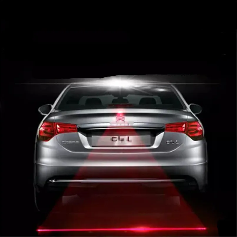 Автомобильный Стайлинг задний лазерный противотуманный фонарь предупреждающие