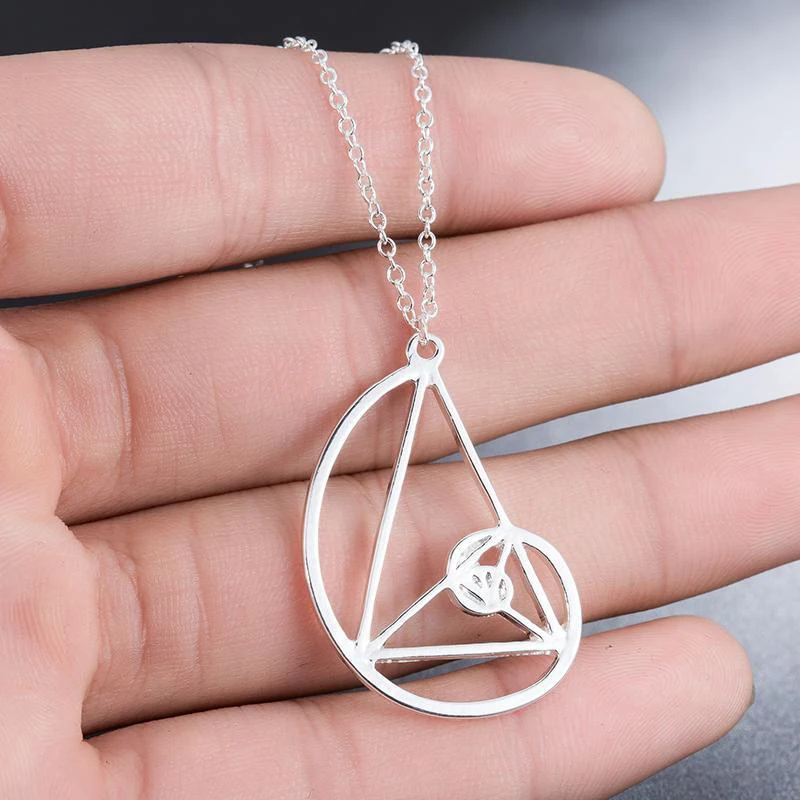 Оптовая продажа 10 шт./лот Fibonacci золотое ожерелье научные украшения Священная