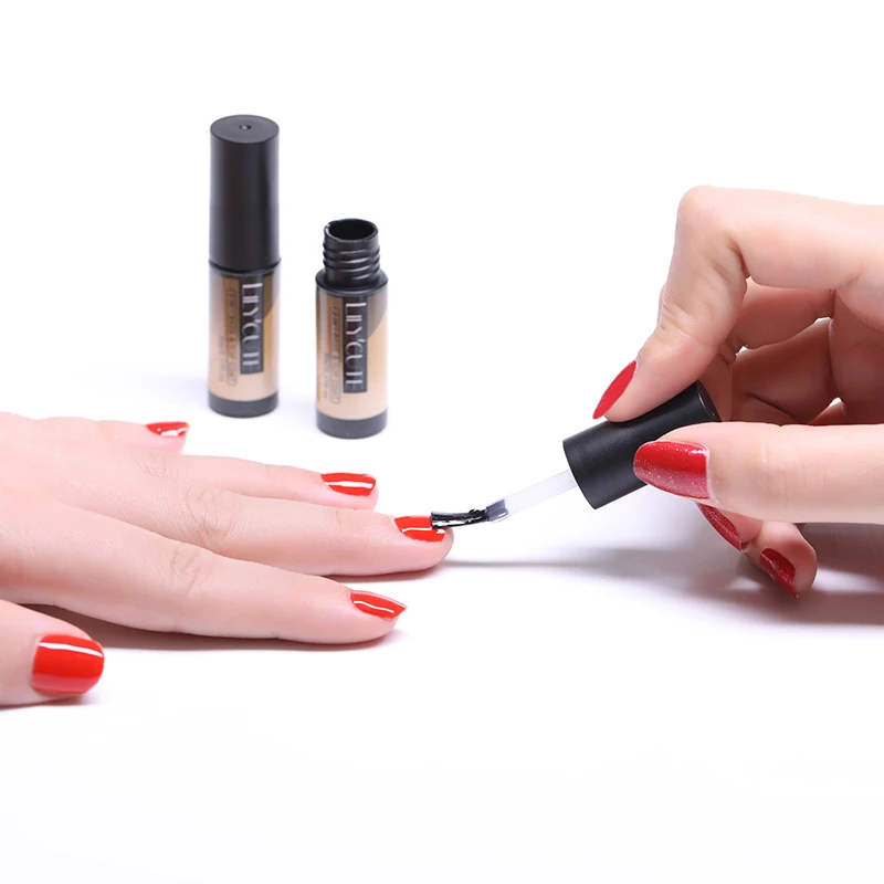 LILYCUTE 8 ml/5 мл УФ-лак для ногтей 2-в-1 базовый слой верхний слой длительный глянцевый прозрачная; Нейл-арт гель Лаки