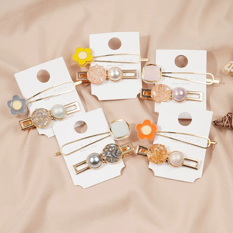 2 шт./компл. новые туфли с жемчугом заколки для волос девочек в Корейском стиле