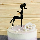 Акриловый Топпер для торта на высоких каблуках для девушек, Свадебный декор, Топпер для торта на высоких каблуках, товары для вечеринки в честь Дня Рождения