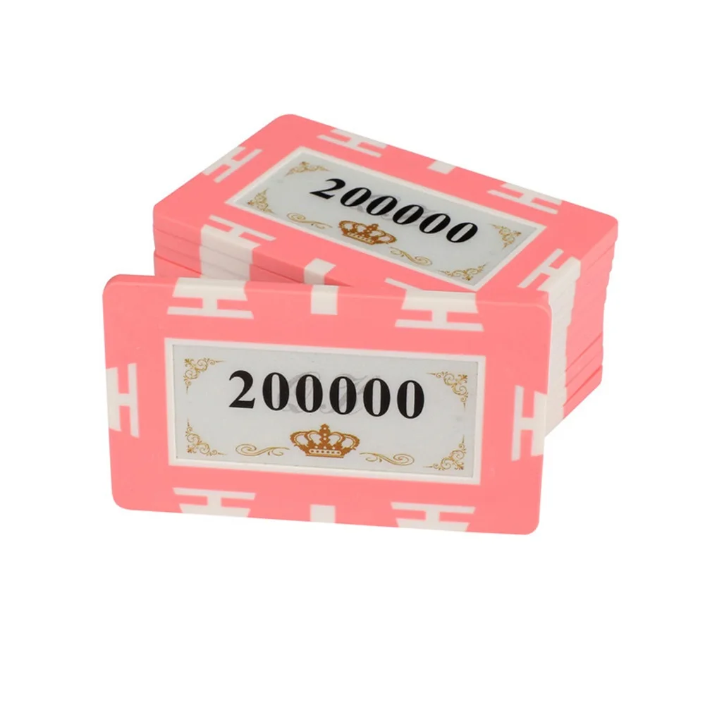 SPORTSHUB 1 шт. 32 г продолговатые ChipsTop Multi-цвета Casino металл/Пластик пользовательские EPT фишки для покера NR0126 - Цвет: Светло-зеленый