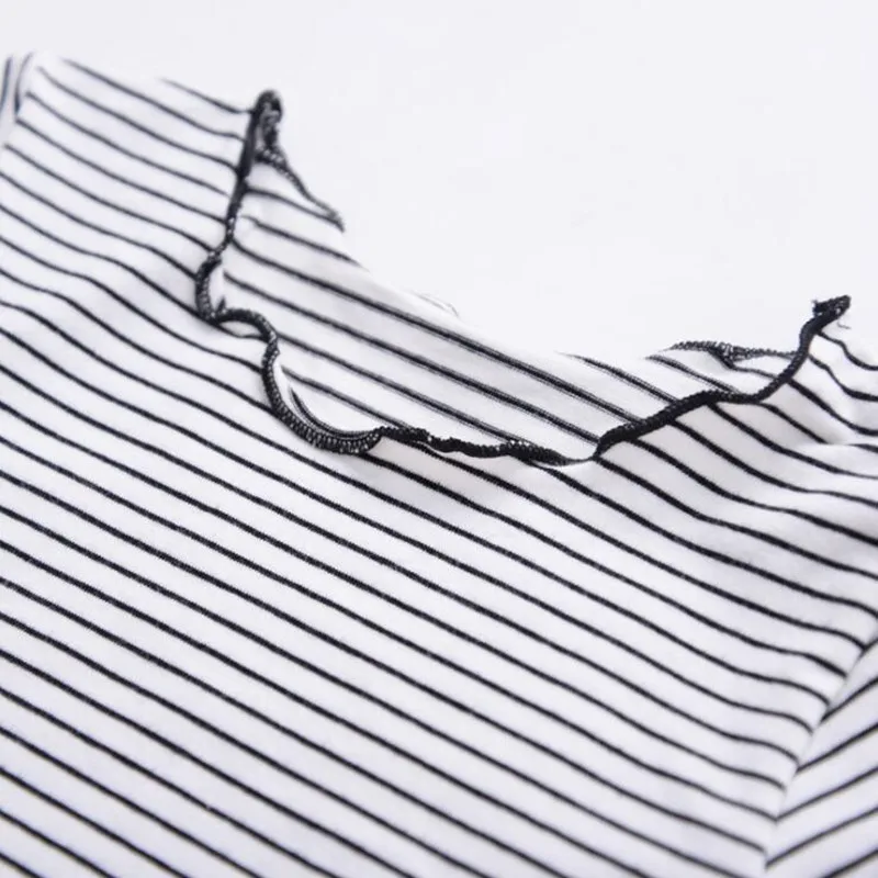 2021 сезон: весна лето для маленьких девочек полосатая хлопковая футболка с