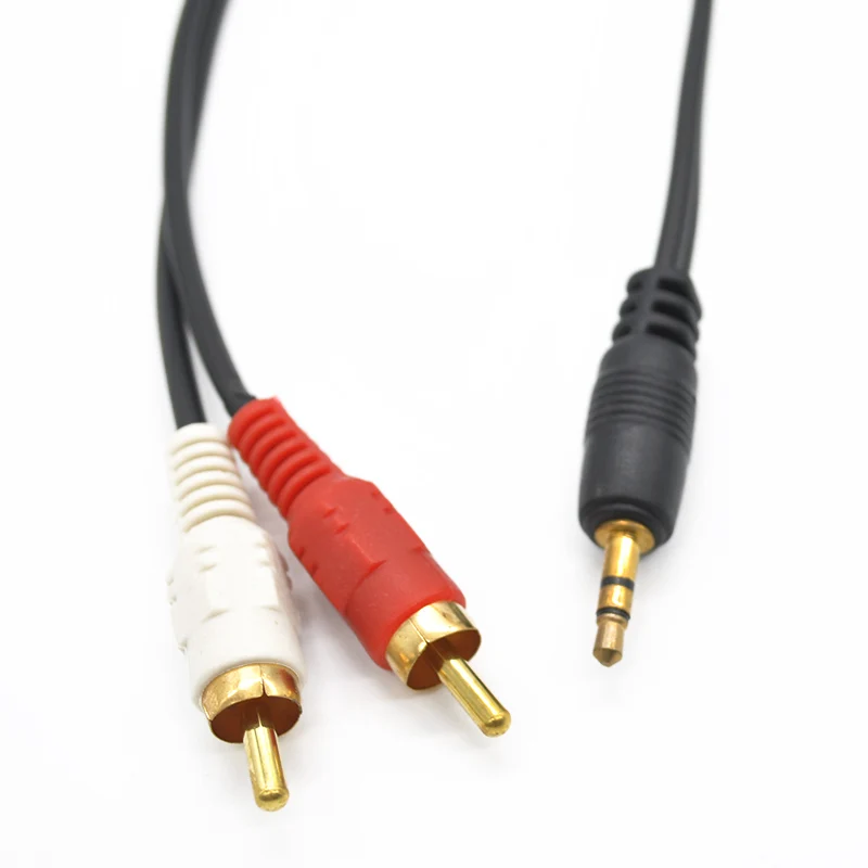 3.5mm AUX Cable Male Jack to AV 2 RCA Stereo Music Audio Cord for Mp3 Pod Phone TV Sound Speakers |