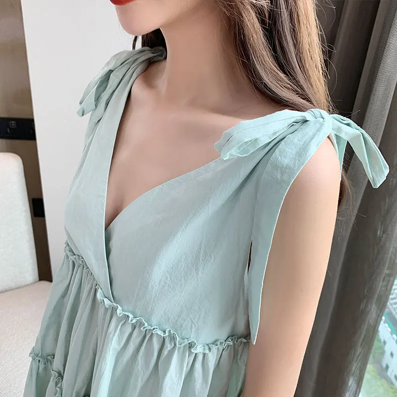 Женское пляжное платье с открытой спиной и v образным вырезом весна лето осень