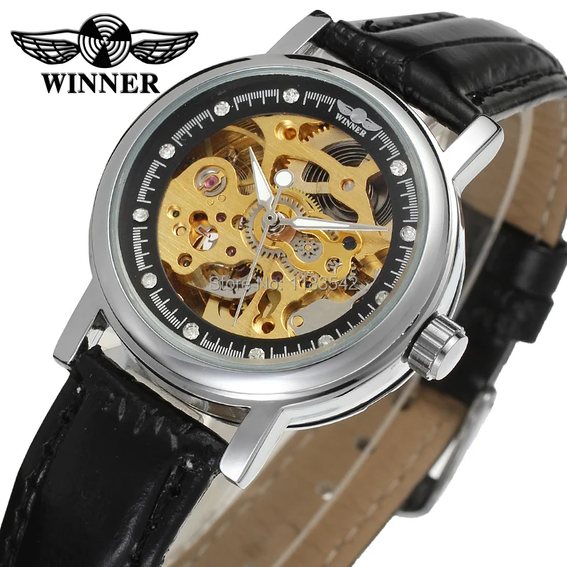 Часы Winner модные женские часы высококачественные Заводской магазин бесплатная