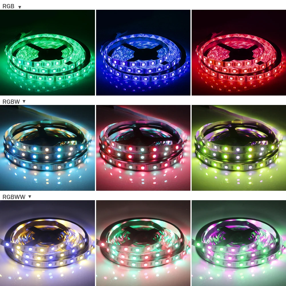 [DBF]DC12V 5M/Roll LED Strip 5050 RGB/RGBW/RGBWW/Cold White/Warm White/Red/Blue/Green 60LEDs/m Flexible Light | Лампы и освещение