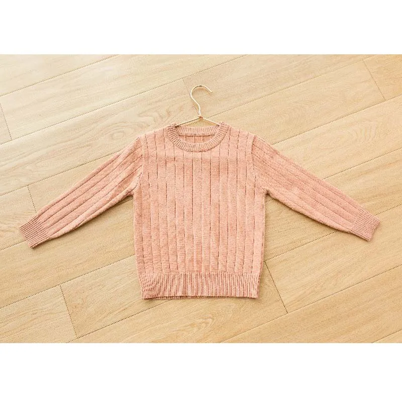 beige pink Свитер для девочек; Новинка года; Модный вязаный пуловер для мальчиков и девочек; сезон осень-зима; детские свитера; пальто; RT134 - Цвет: beige pink