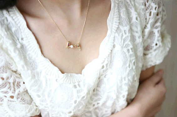 Металлическое скрученное романтическое слово любовь Позолоченное серебряное