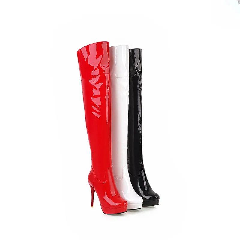 Женские ботфорты на платформе высоком каблуке размеры 34 47|Ботфорты| |