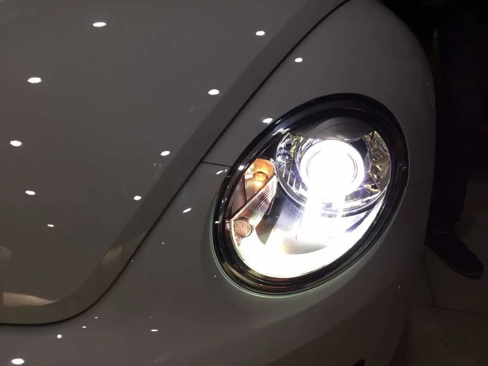 Vw Beetle фары 35 Вт объектив проектора комплект 9005 9006 9007 H1 H7 H4 3.0 дюймов HID би ксенон