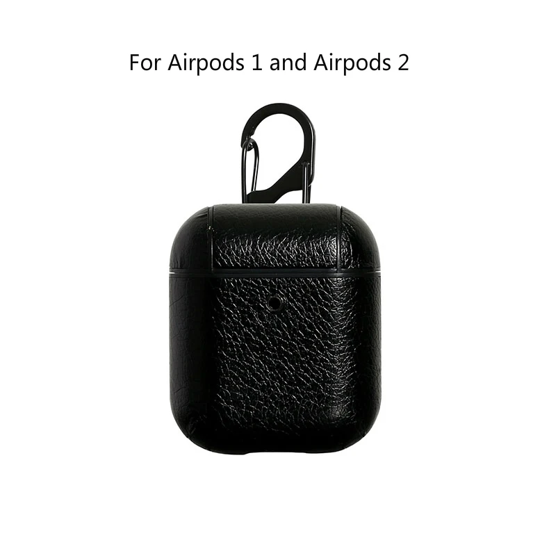 For Airpods 1and 2 Чехол для наушников для Airpods чехол s Apple Airpod 1 Airpod 2 Чехол кожаный чехол для наушников s Airpods кожаный чехол для ключей аксессуары - Цвет: For Airpods 1and 2