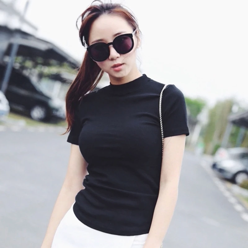 Женская футболка Ulzzang летняя Корейская с коротким рукавом | одежда