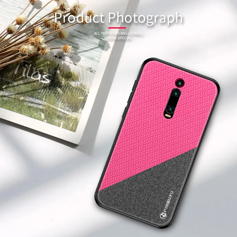 PINWUYO для Xiaomi mi 9 T/mi 9 T Pro Жесткий чехол из поликарбоната+ тканевая задняя крышка Чехлы для Xiaomi mi 9 T Pro полный защитный чехол для телефона