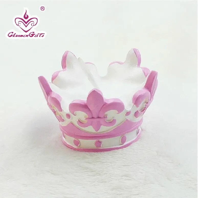 (Упаковка из 10 свечей) Детские бездымные свечи с короной для крещения вечерние