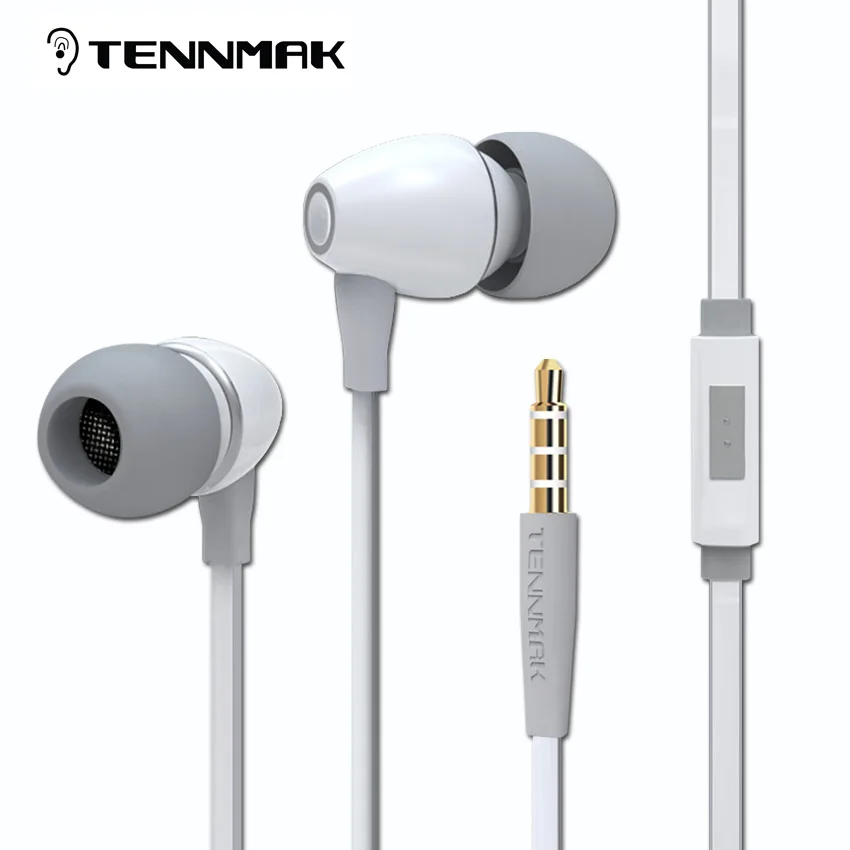 TENNMAK фарфоровые наушники 3,5 мм высококачественные металлические наушники* 3 цвета