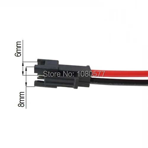 100 шт./лот 2-контактный SMP 22awg Удлинительный проводной провод длиной 10 см