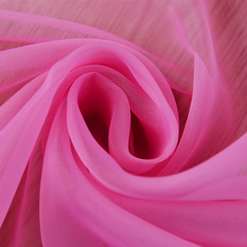 Однотонные прозрачные шторы из вуали WP184 для гостиной кухни современные оконные