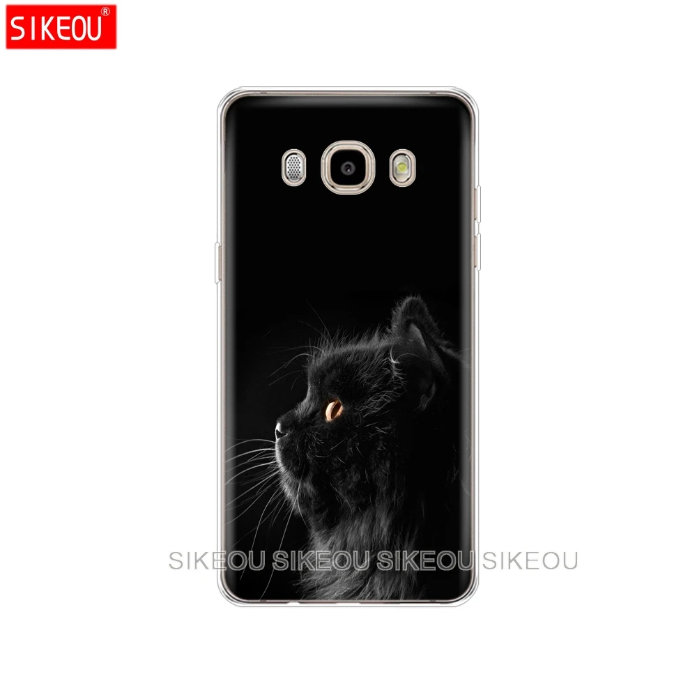 Силиконовый чехол для телефона samsung Galaxy J1 J2 J3 J5 J7 MINI prime Black Cat Eye On - Цвет: 73916