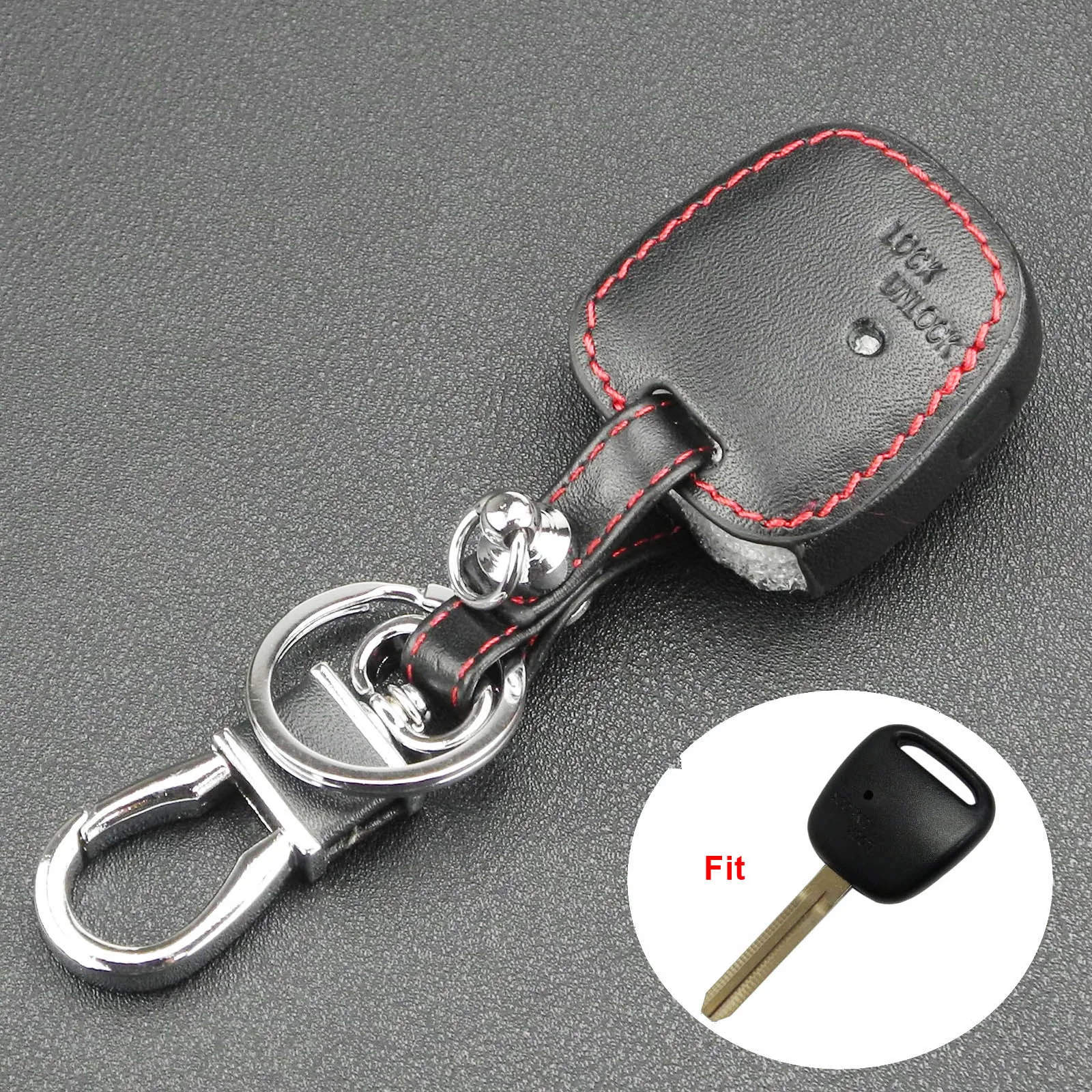 Jingyuqin 1 Боковая кнопка Fob кожаный чехол для TOYOTA Carina Estima Harrier Previa Corolla Celica корпус автомобильного ключа дистанционного управления чехол