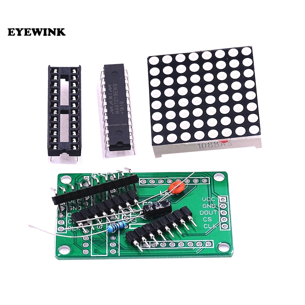 Новый мини MAX7219 матричный модуль MCU управления Светодиодный дисплей DIY набор для