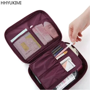 HHYUKIMI модная Водонепроницаемая оксфордская женская косметичка, дорожная портативная косметичка, мужские туалетные принадлежности для ванной комнаты, моющийся Органайзер