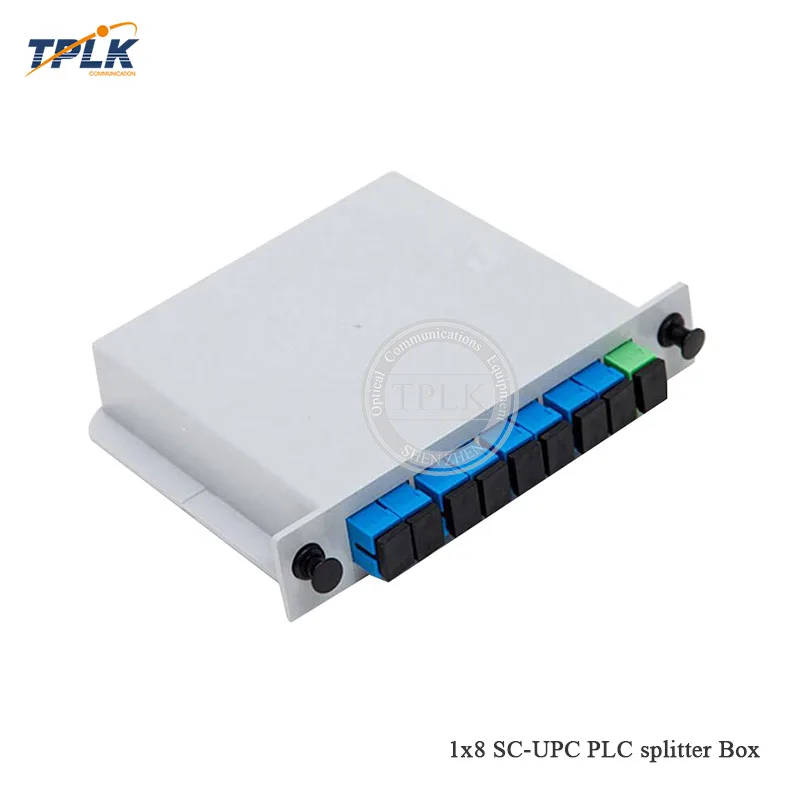 10 шт./лот SC UPC PLC 1X8 волоконно оптический распределитель блок кассеты FTTH