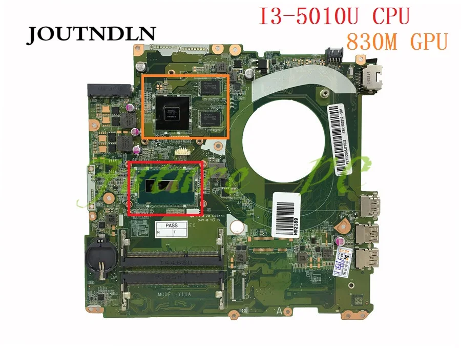 JOUTNDLN для HP 17-P 17-F серии Материнская плата ноутбука 802812-001 802812-501 802812-601 Вт/I3-5010U 830 м GPU