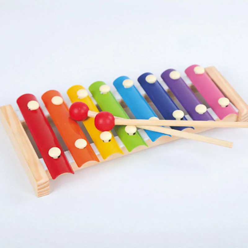 Wooden 8 Tones Multicolor Xylophone Wood Musical Instrument Toys For Baby Kids YH-17 | Игрушки и хобби